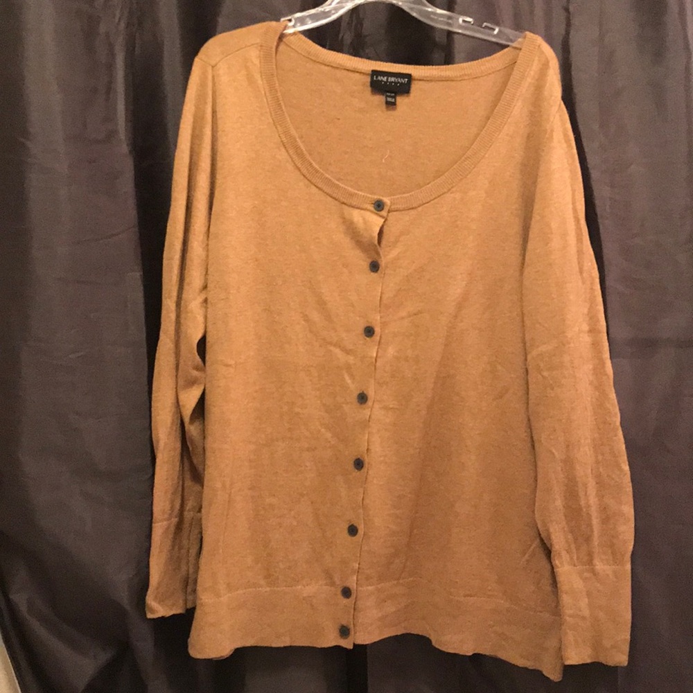 Lane Bryant tan button cardi 22/24